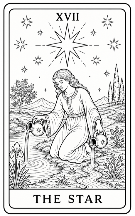The Star tarot card
