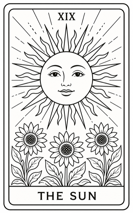 The Sun tarot card