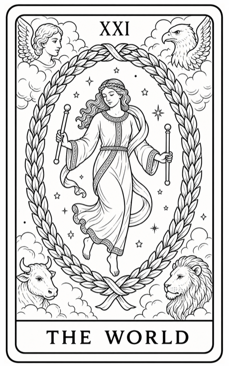 The World tarot card